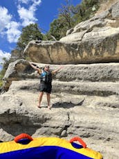 Family Fun on a 25ft Double Decker Tritoon with slide - Canyon Lake