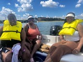 Park & Sail with Bayliner Element 18 Boat at Lewisville Lake