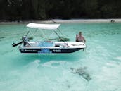 12ft boat 6HP without Licence in Moorea