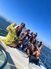 All about the GOOD TIMES 🥳 in a luxurious Cruiser Yacht in Marina del Rey, California  🛥 🌊🥳