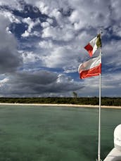 Aluguer de iates Azimut com tudo incluído de 50 pés em Playa del Carmen.