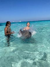 Charters with Captain Bibi on a 30ft powerboat in Grand Cayman