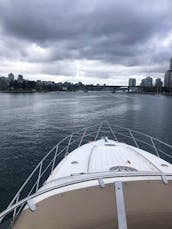 Fairline Squadron  Luxury 62 Foot Motor Yacht Rental in Vancouver