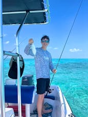 Fun on the water in Turks and Caicos with Center Console Boat