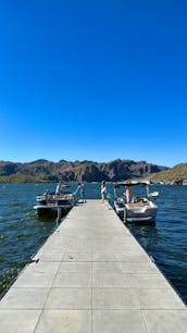 Enjoy a carefree day at Saguaro Lake with Captain Sheldon on a new 2024 wakeboat
