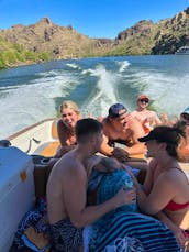 Captained 24ft Heyday Wake Surf and Wakeboard Boat in Arizona's Saguaro Lake