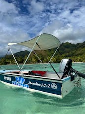 12ft boat 6HP without Licence in Moorea