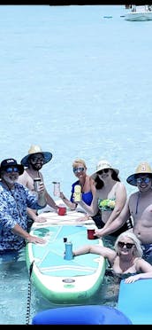 Destin Crab Island on a Captained Pontoon Boat