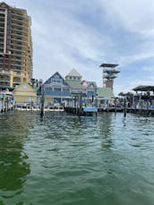 Destin Crab Island on a Captained Pontoon Boat