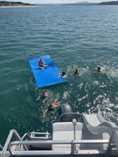 Ponton à deux étages de 29 pieds avec location de toboggan à Canyon Lake, Texas