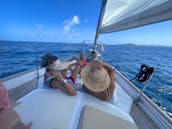 Ultimate Day Sailing Charter Onboard 40' Baba Sailboat in St. Thomas