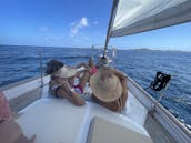 El mejor día de alquiler de vela a bordo del velero Baba de 40 pies en Santo Tomás