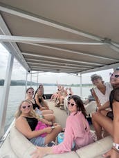 Party Tritoon on Lake Austin with Beer Pong Table, Lily Pad & More — 14 guests!