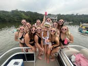 Party Tritoon on Lake Austin with Beer Pong Table, Lily Pad & More — 14 guests!