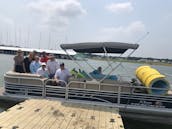 24ft SunTracker Party/Fishing Pontoon at Lake Grapevine, Texas