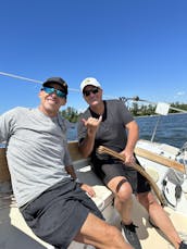 Sailing on the Columbia River aboard 27' Cape Dory Sailing Vessel