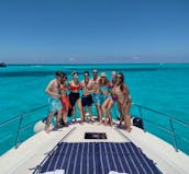 Charter this amazing Sea Ray 60 ft Yacht in CANCUN for up to20 guests   
