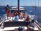 Classic 62' Mahogany Gulet Schooner for rent in Paros