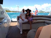 Sunseeker 60 feet luxury yacht in Cancún, Free  waverunner seadoo included on 6 hrs rental