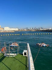 Barco de festa personalizado para 40 pessoas na Marina de Tel Aviv