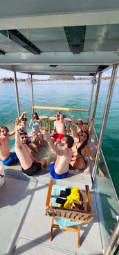 Lake Havasu's #1 Dual-Slides Double Deck Party Tritoon!