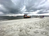 Double Decker Party Hut Pontoon Rental in North Myrtle Beach