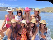 Enjoy a carefree day at Saguaro Lake with Captain Sheldon on a new 2024 wakeboat