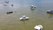 Spacious Deck Boat at Lake Livingston