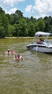 Spacious Deck Boat at Lake Livingston