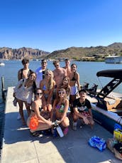 Enjoy a carefree day at Saguaro Lake with Captain Sheldon on a new 2024 wakeboat