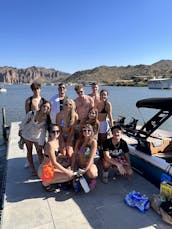 Enjoy a carefree day at Saguaro Lake with Captain Sheldon on a new 2024 wakeboat