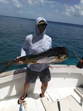 Fishing Charter On 31ft ''Why Knot?'' Sport Fisherman Yacht in Cozumel, Mexico