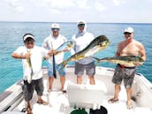 Fishing Charter On 31ft ''Why Knot?'' Sport Fisherman Yacht in Cozumel, Mexico