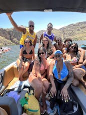 Enjoy a carefree day at Saguaro Lake with Captain Sheldon on a new 2024 wakeboat