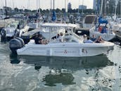 12 Person, 24 Foot Robalo on Lake Michigan, with bathroom!