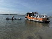 Double Decker Party Hut Pontoon Rental in North Myrtle Beach