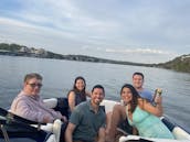 Party Tritoon on Lake Austin with Beer Pong Table, Lily Pad & More — 14 guests!