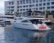 Great deal in Cancun | 60 ft Azimut Flybridge Yacht Charter - 5 hours minimum | 