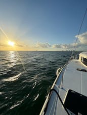 Sailing  Miami and Key Biscayne on board Catamaran Lagoon 450F