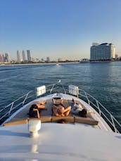 Charter Luxury 50' Majesty Yacht — 3 Bedrooms, up to 18 Guests in Dubai Marina 