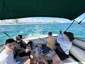 23 ft Boat Sightseeing Tour-Optional Tubing/Snorkeling/Full-day Peanut Island