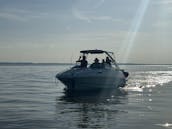 Spacious Deck Boat at Lake Livingston