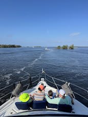 Beach, Dolphins, Lunch, and Sunsets on the 39ft Silverton Yacht