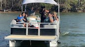 25ft Large Pontoon Party Barge Rental in Salisbury, North Carolina