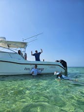 32' Boston Whaler Conquest with large cabin & AC, in lower Florida Keys