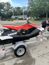 2024 Sea-Doo Spark Trixx 3 Up Jet Ski Rental In Lake Geneva, WI