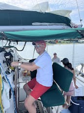 Magnifique catamaran à voile de 41 pieds, parfait pour se prélasser, nager et naviguer