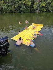 28' Double Decker Pontoon with Slide -Party Cove- Lake Austin 