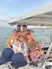 Catamarã à vela de luxo em Cartagena para festas/eventos! NOVO: CRUZEIROS AO PÔR DO SOL!