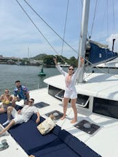 Catamarã à vela de luxo em Cartagena para festas/eventos! NOVO: CRUZEIROS AO PÔR DO SOL!